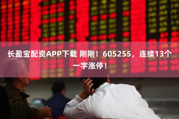 长盈宝配资APP下载 刚刚！605255，连续13个一字涨停！