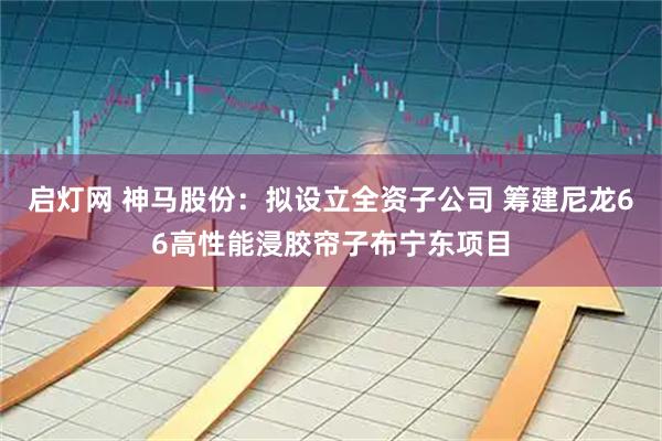 启灯网 神马股份：拟设立全资子公司 筹建尼龙66高性能浸胶帘子布宁东项目